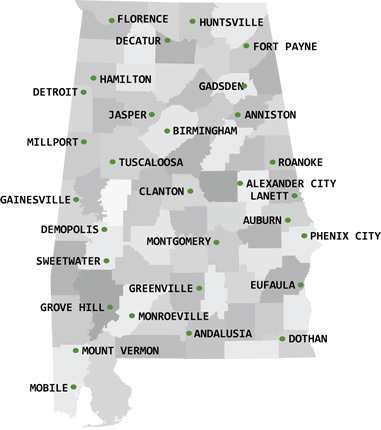 alabama map