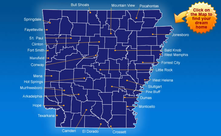arkansas map