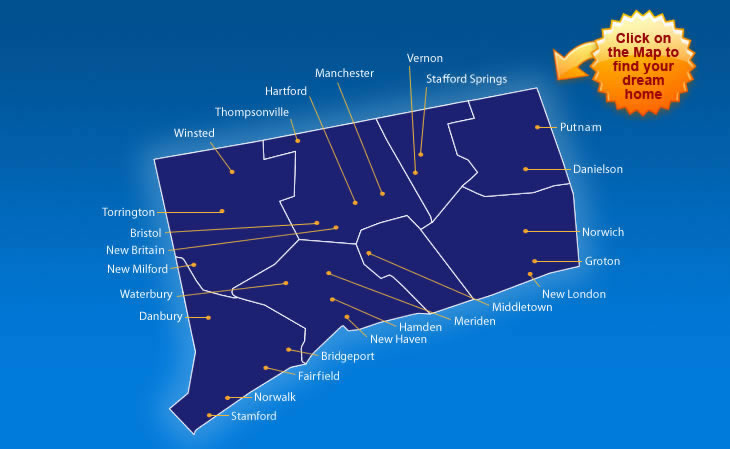 connecticut map