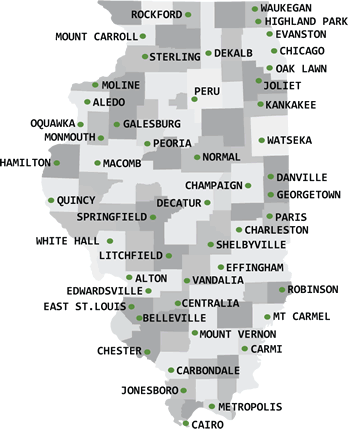 illinois map