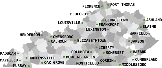 kentucky map