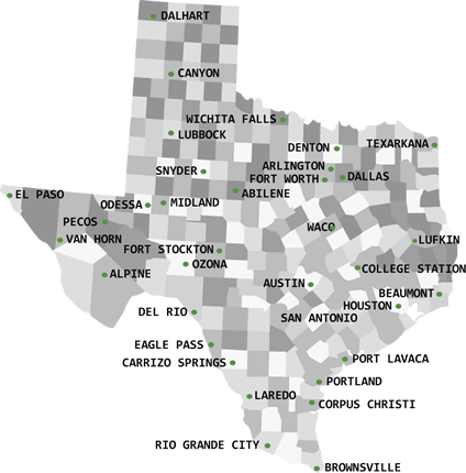 texas map