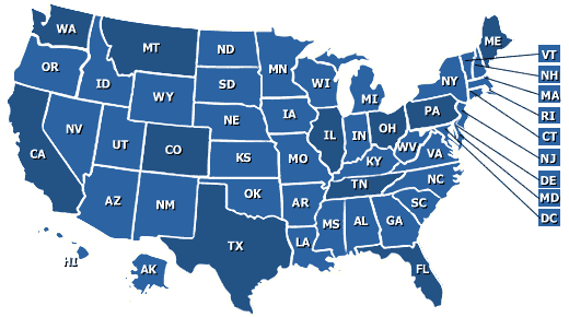 Usa Map By State