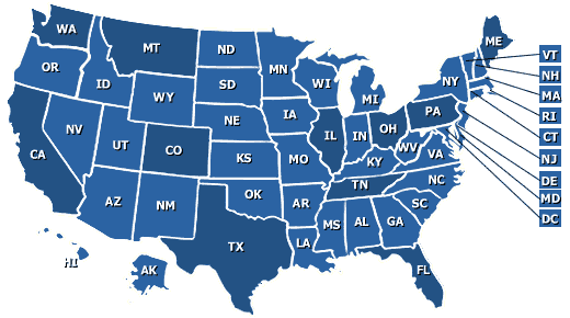 Usa Map Detroit