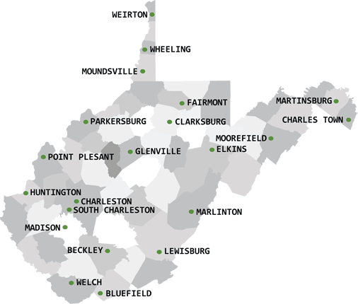 west-virginia map