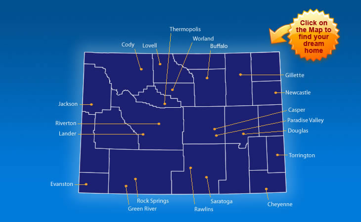 wyoming map
