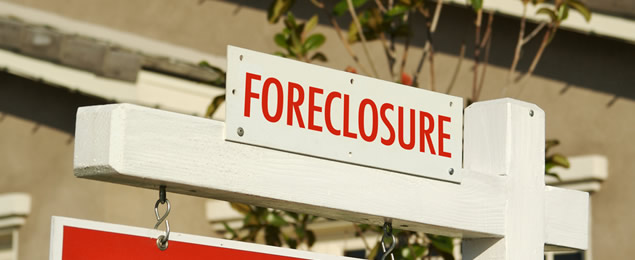 A Foreclosure Home Sign