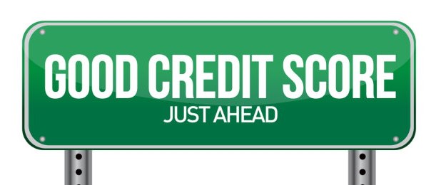 Good Credit Score Road Sign